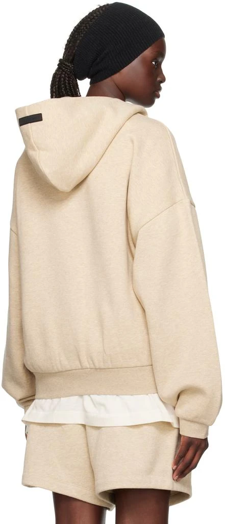 Essentials Beige Bonded Hoodie 3