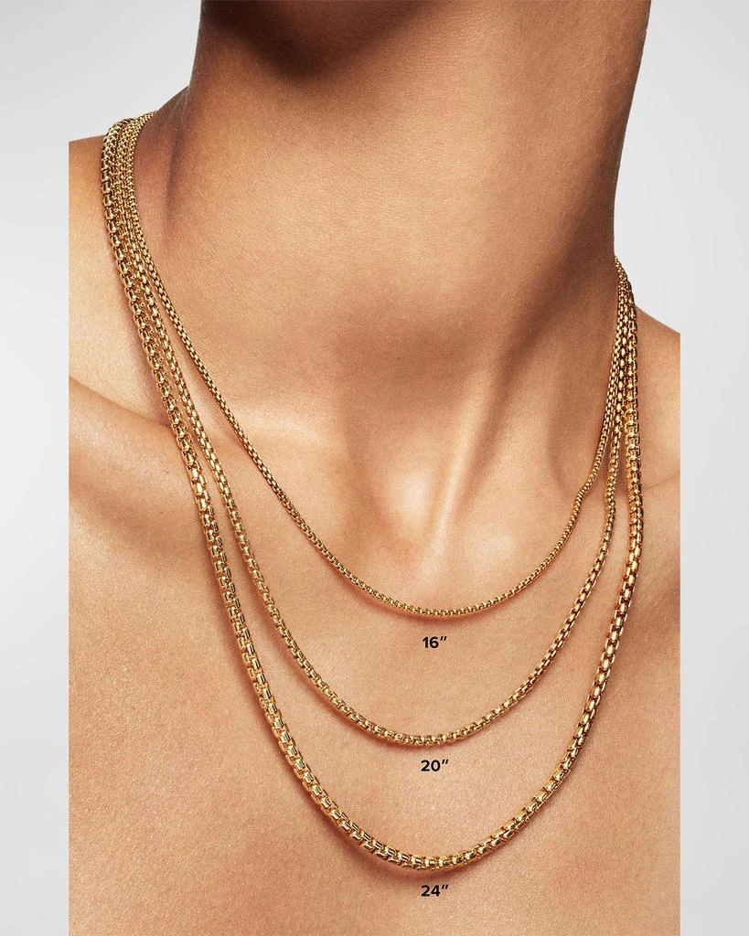 David Yurman Elongated Oval Link Necklace in 18K Gold, 6mm, 32"L 4
