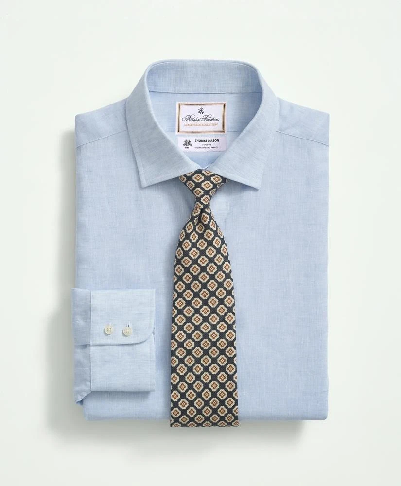 Brooks Brothers Brooks Brothers X Thomas Mason® Linen Poplin English Spread Collar 1