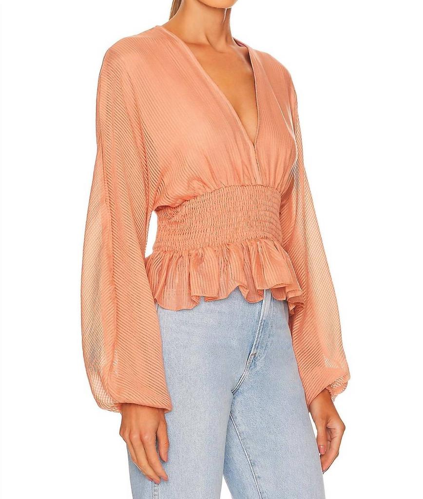 MINKPINK Tahlia Shirred Blouse