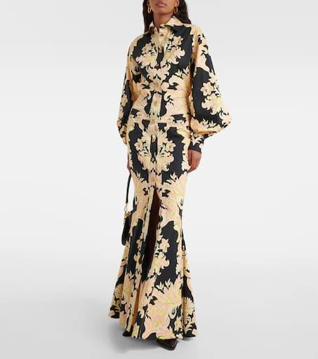 ETRO Printed cotton-blend maxi shirt dress 2