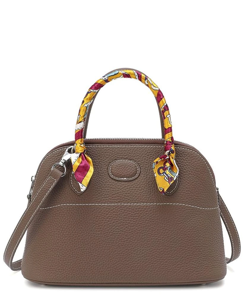 Tiffany & Fred Paris Top-Grain Leather Satchel 1