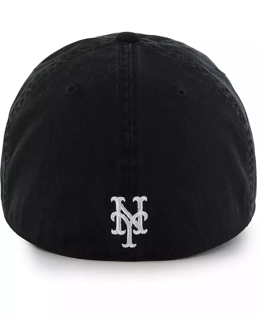 '47 Brand Men's Black New York Mets Crosstown Classic Franchise Fitted Hat 2