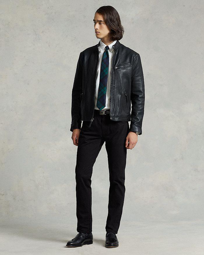 Ralph Lauren Lambskin Leather Café Racer Jacket