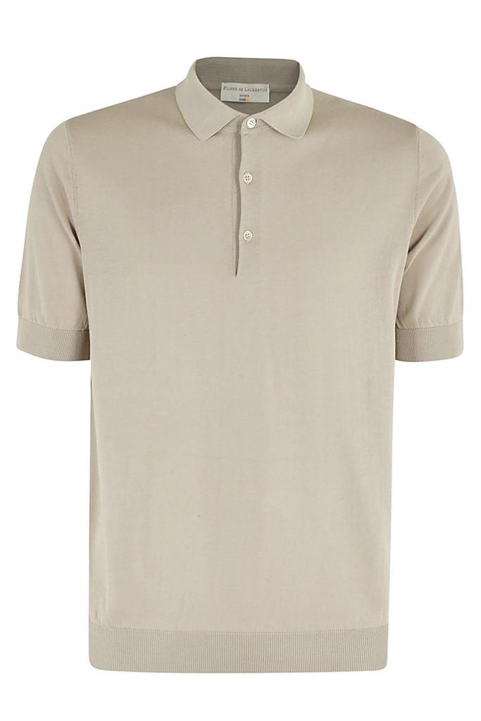Tシャツ・カットソー FILIPPO DE LAURENTIIS LONG SLEEVES POLO Black Shirt Collar Polo In Cashmere Blend Superlight With