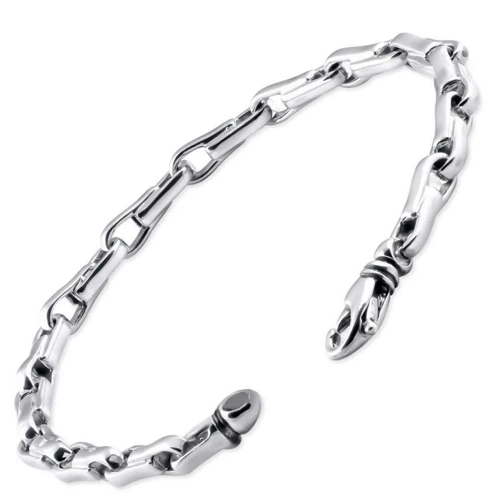 Pompeii3 Men
s 14k Gold (25gram) or Platinum (39gram) 6mm Link Bracelet 8.5" 2