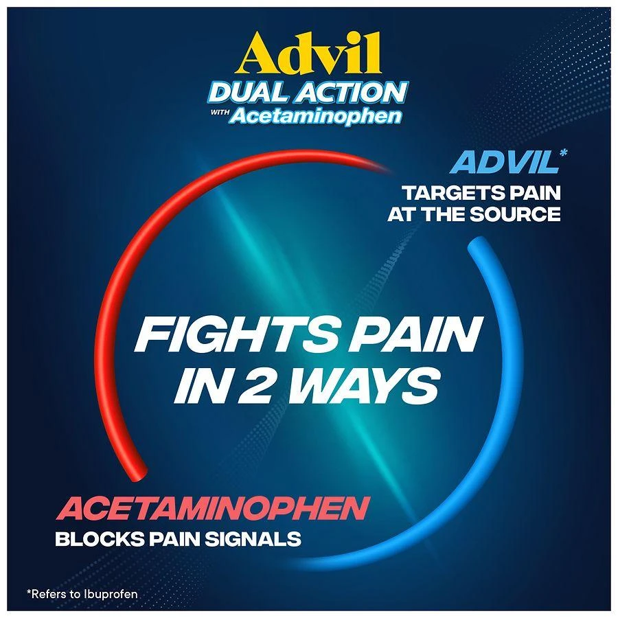Advil Dual Action Coated Caplets with Acetaminophen 4
