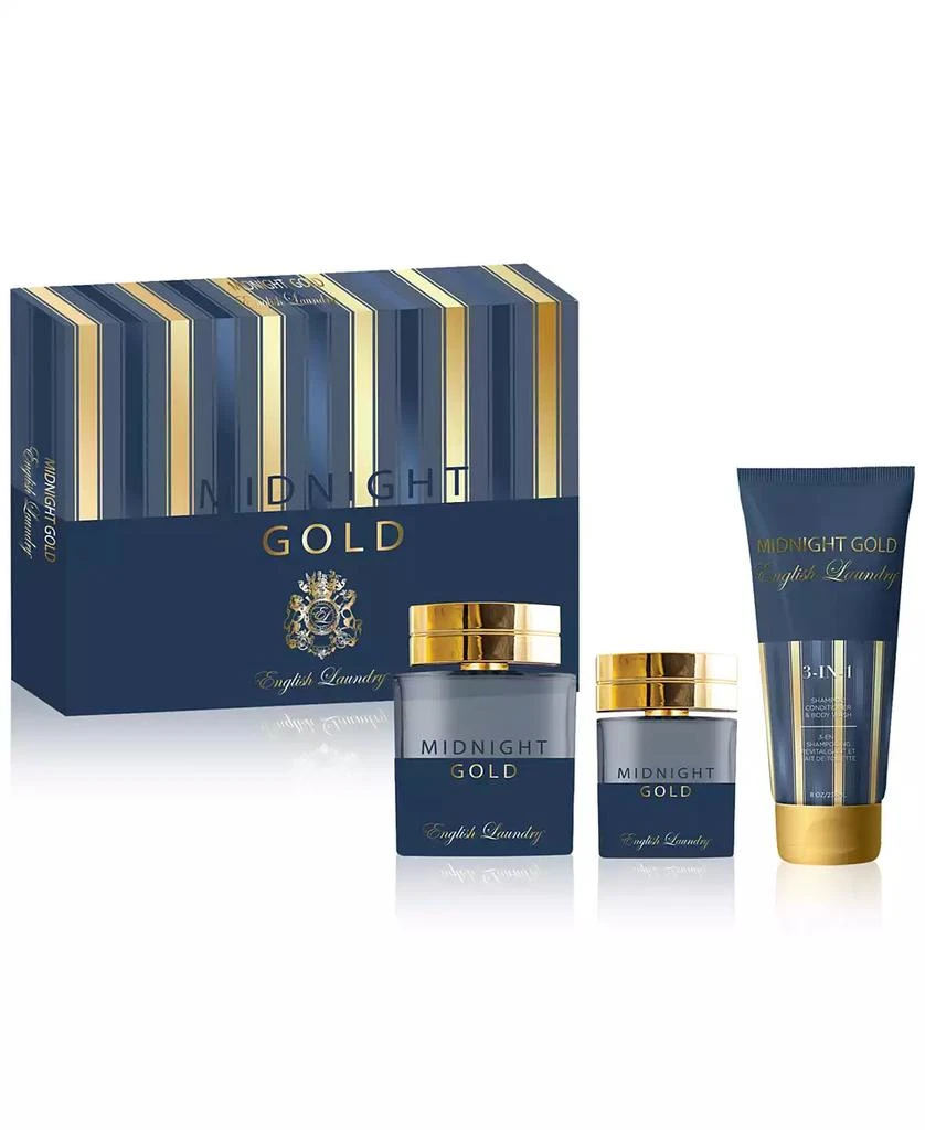 English Laundry Men's 3-Pc. Midnight Gold Eau de Parfum Gift Set 1