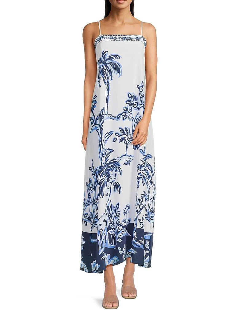 Lilly Pulitzer Jesslyn Silk Maxi Slip Dress 2