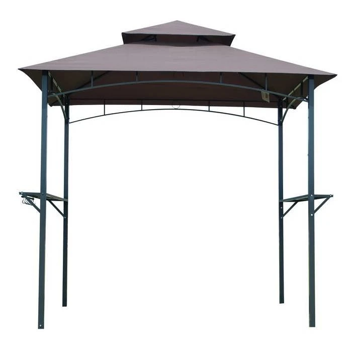 Hivvago 8-Ft x 5-Ft Steel Frame Outdoor Grill Gazebo with Vented Canopy 2