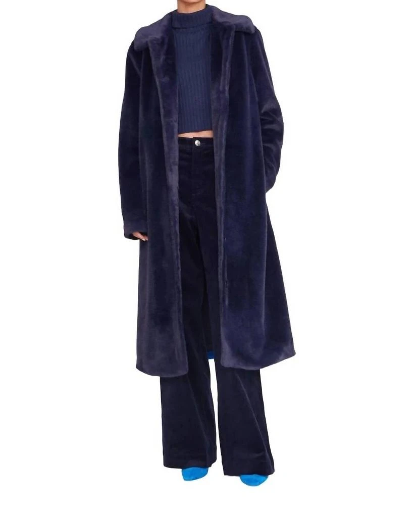 Staud Dubois Coat In Navy/director Blue 1