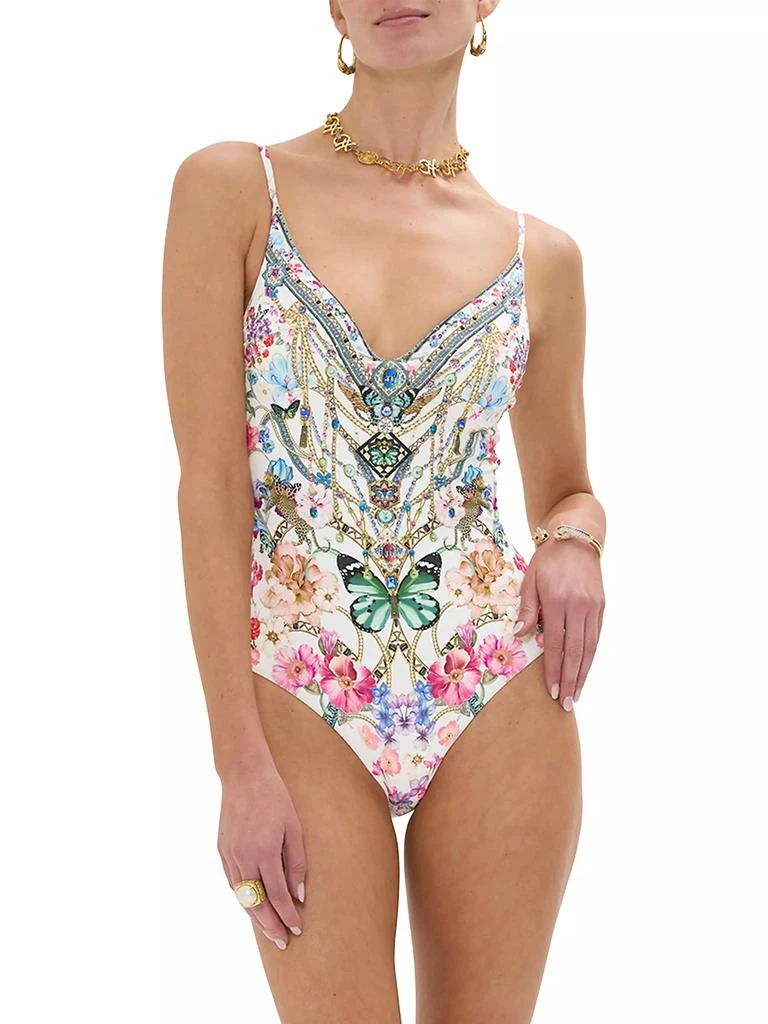 Camilla Wired V-Neck One-Piece Swimsuit 4
