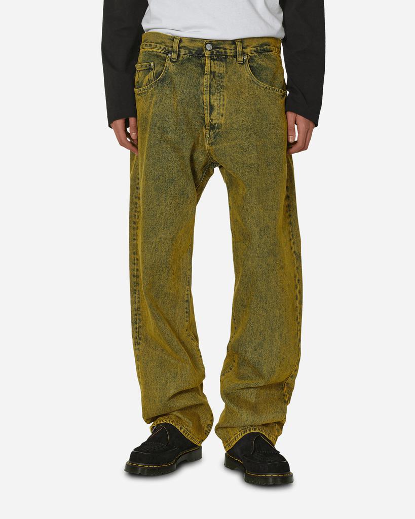 Aries Acid Wash Batten Jeans Gold