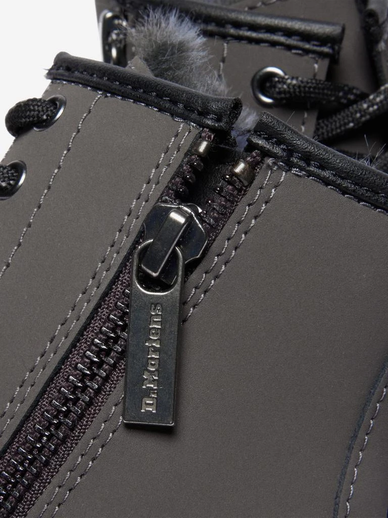 Dr. Martens Dr Martens Kids 1460 Serena Faux Fur Lined Leather Boots in Grey 5