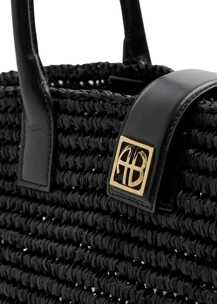 ANINE BING Lou woven raffia tote 3