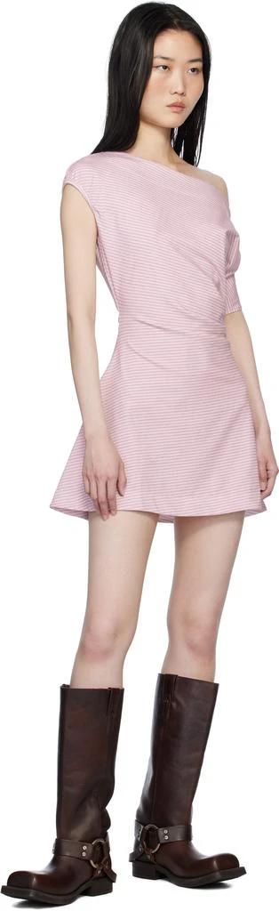 Frankies Bikinis Pink Roslyn Off Shoulder Minidress 4