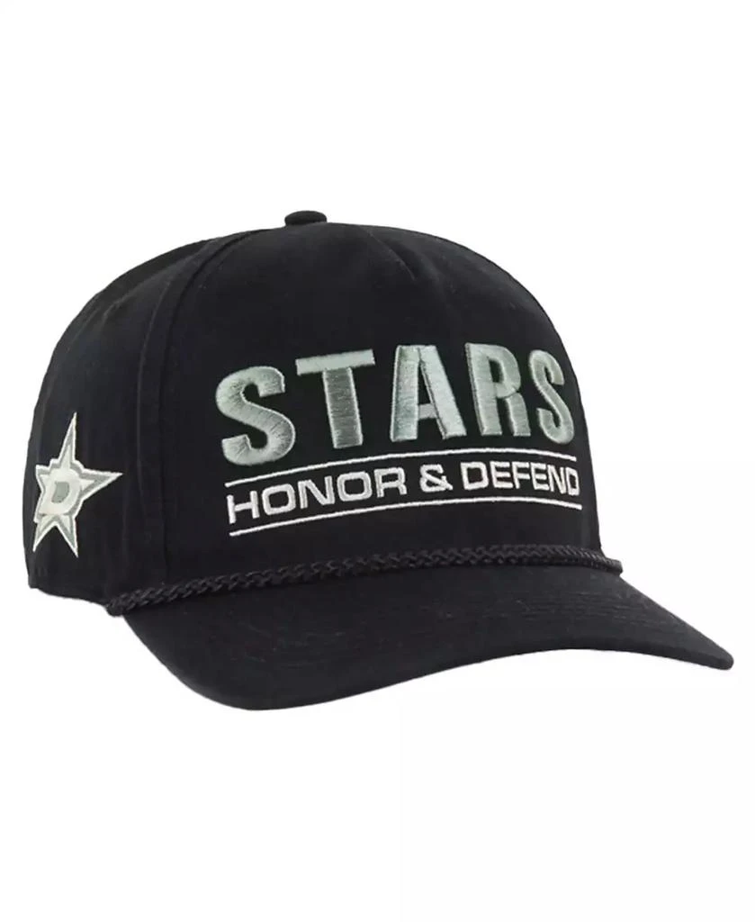 47 Brand Men's Black Dallas Stars OHT Military Appreciation Homeland Honor and Defend Hitch Adjustable Hat 1