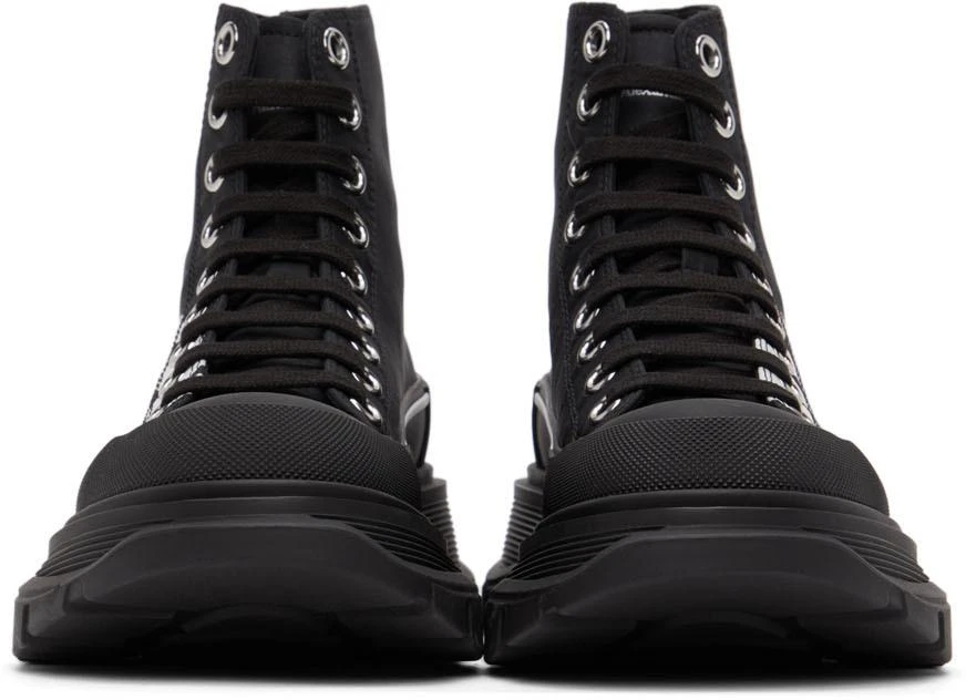 Alexander McQueen Black Logo Tread Slick High Sneakers 2