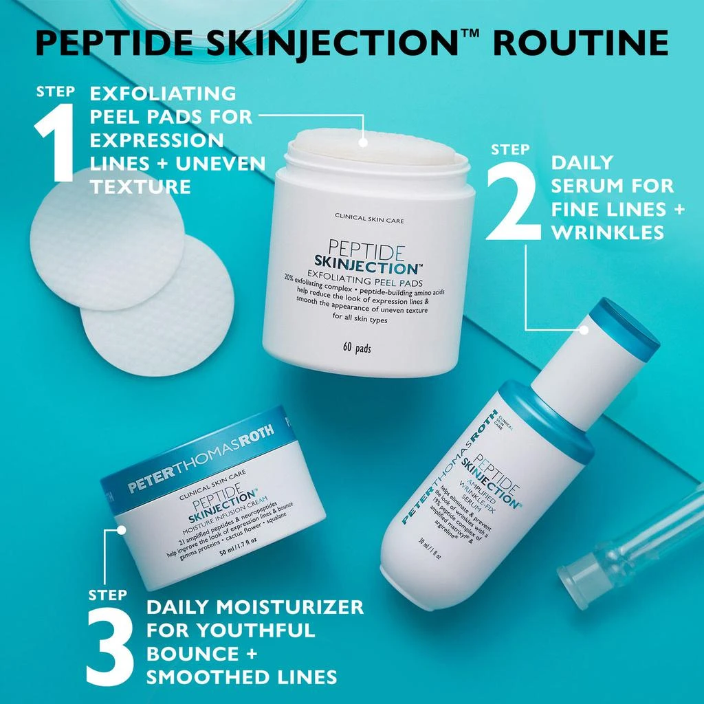 Peter Thomas Roth Peptide Skinjection Exfoliating Peel Pads|60 Pads 7