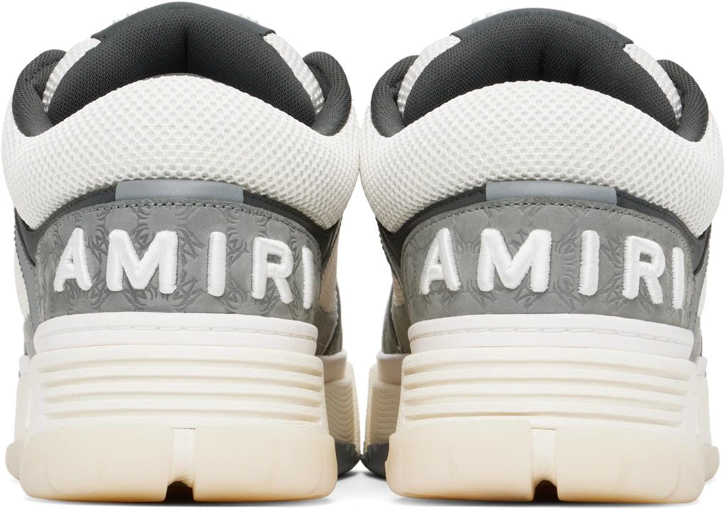 AMIRI White & Gray MA Quad Debossed Nubuck MA-1 Sneakers 2
