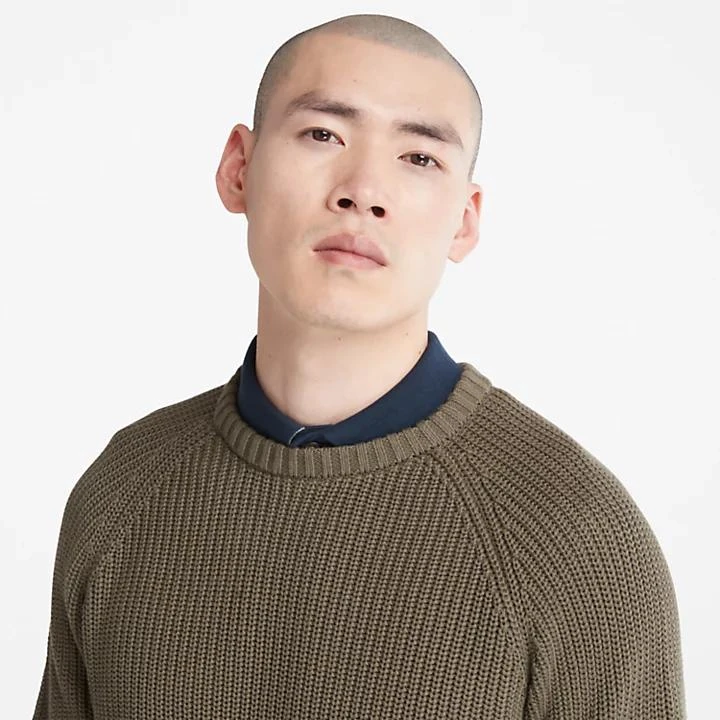 Timberland Beards Brook Crew-Neck Sweater for Men in Dark Green 6