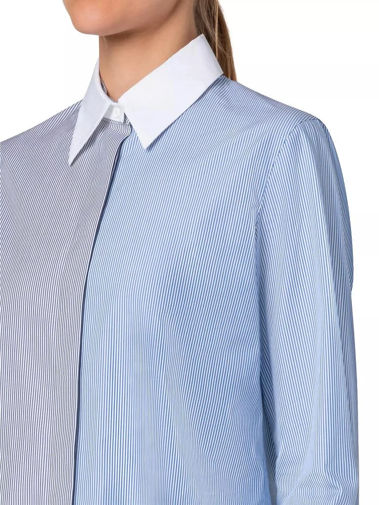 Akris Parasol Stripe Cotton Shirt 6