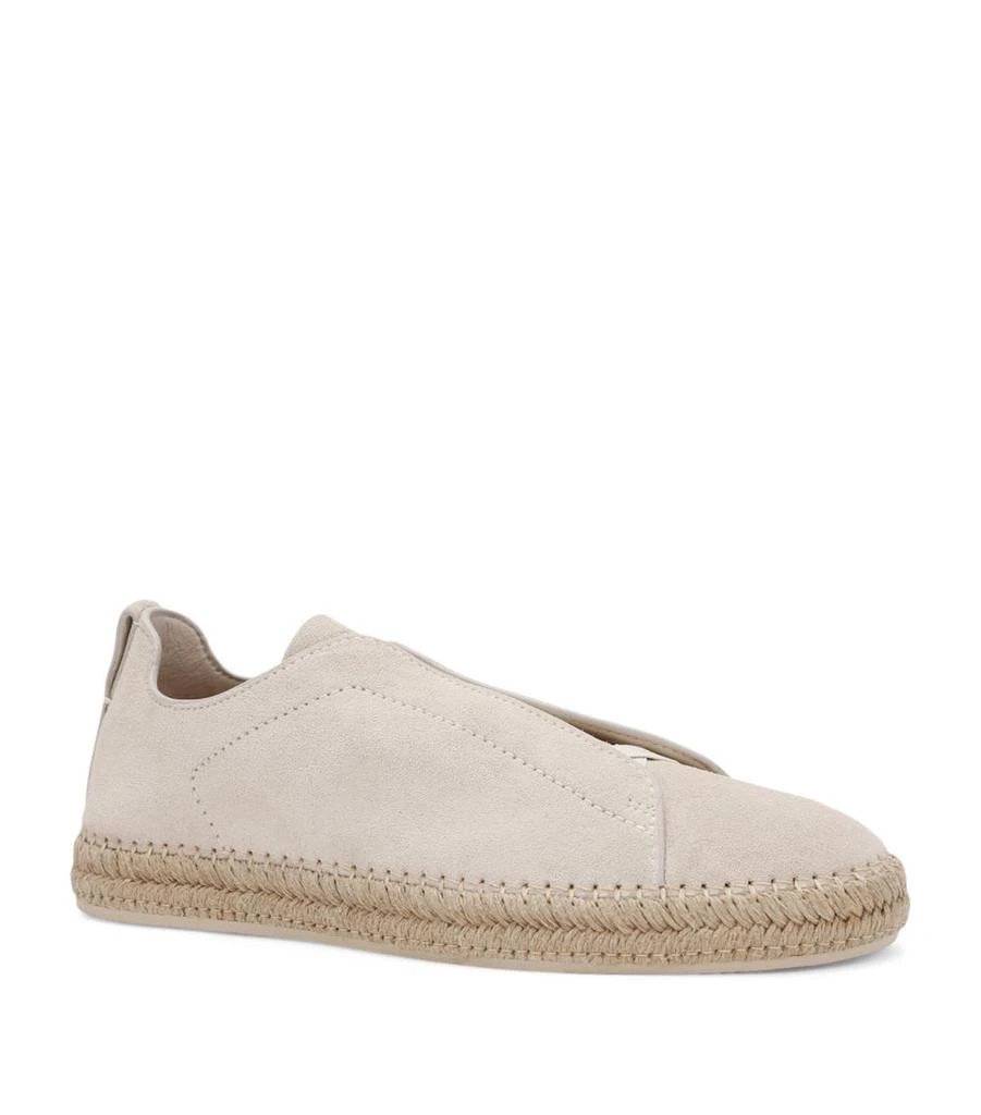 Zegna Suede Triple Stitch Espadrilles 3