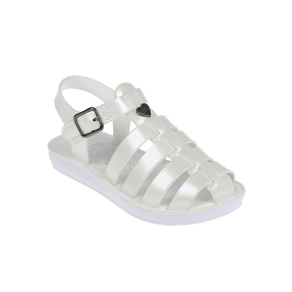 Vince Camuto Toddler Girl's Fisherman Sandal with Adhesive Closure and VC Heart Rivet Polyurethane Sandals