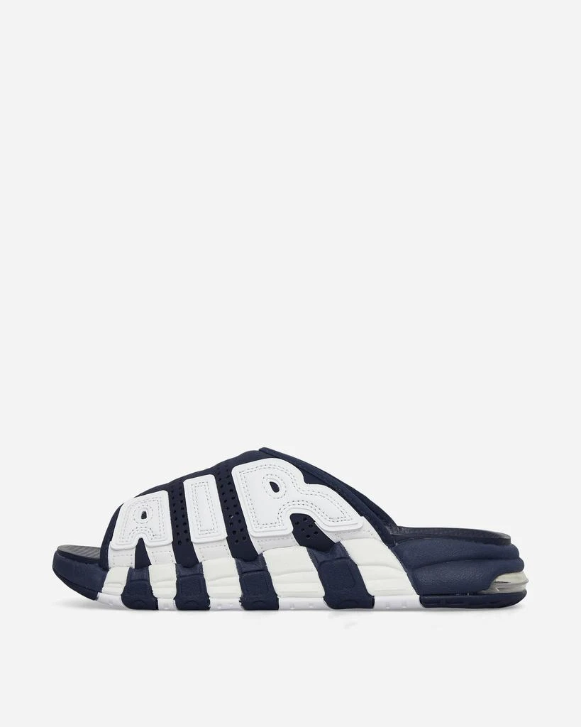 NIKE Air More Uptempo Slides Midnight Navy / University Red 3