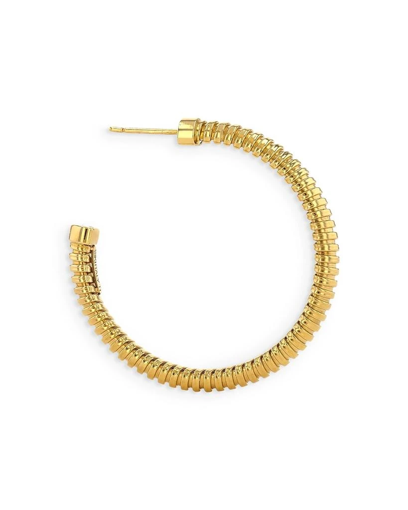 Alberto Milani 18K Yellow Gold Via Bagutta Tubogas Medium Hoop Earrings 3