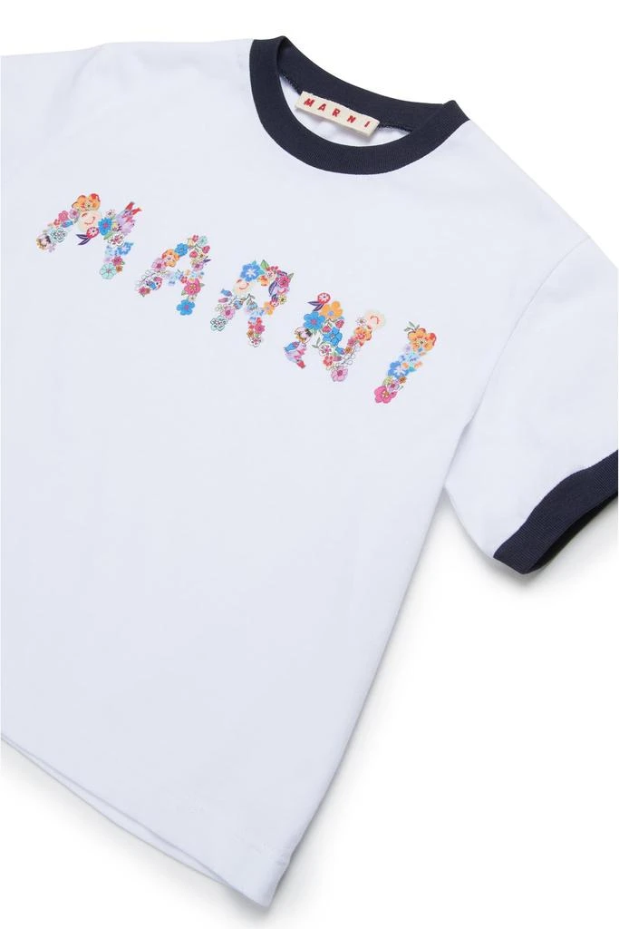 Marni Kids Marni Kids Logo Printed Crewneck T-Shirt 3