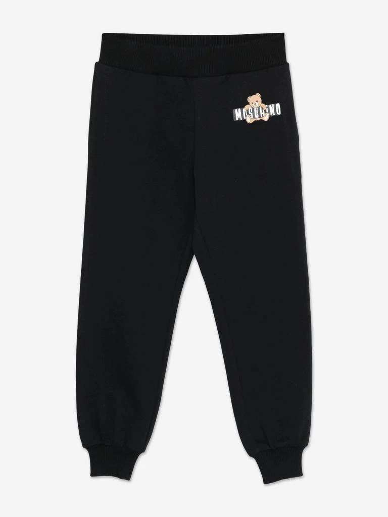 Moschino Moschino Kids Teddy Bear Logo Joggers in Black