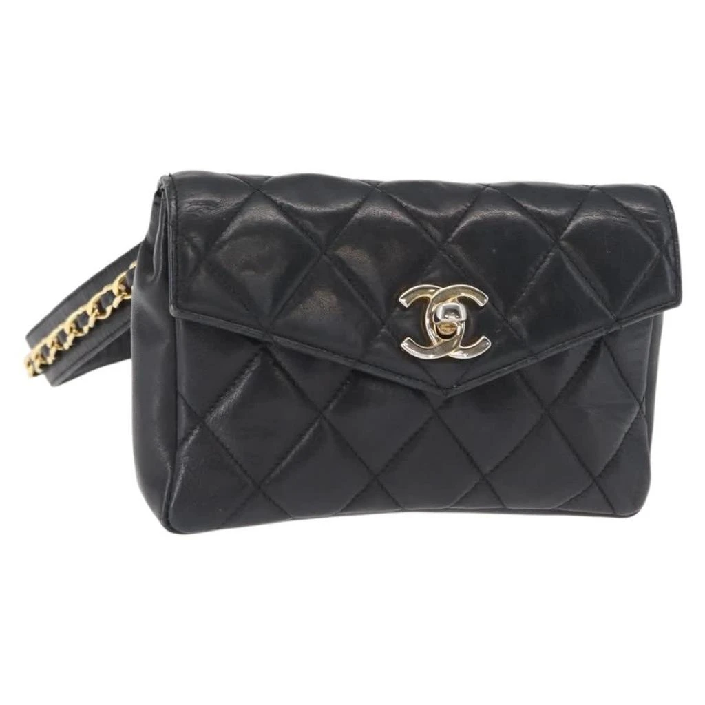Chanel Chain Envelope Belt Bag Quilted Calfskin Leather Clutche 
Pouche Bag (Pre-Owned)