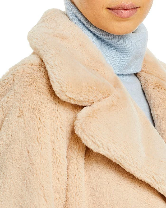 AQUA Faux-Fur Coat With Wide Lapels - 100% Exclusive 6