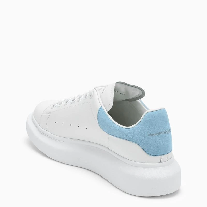 Alexander McQueen White and power blue Oversized sneakers 4