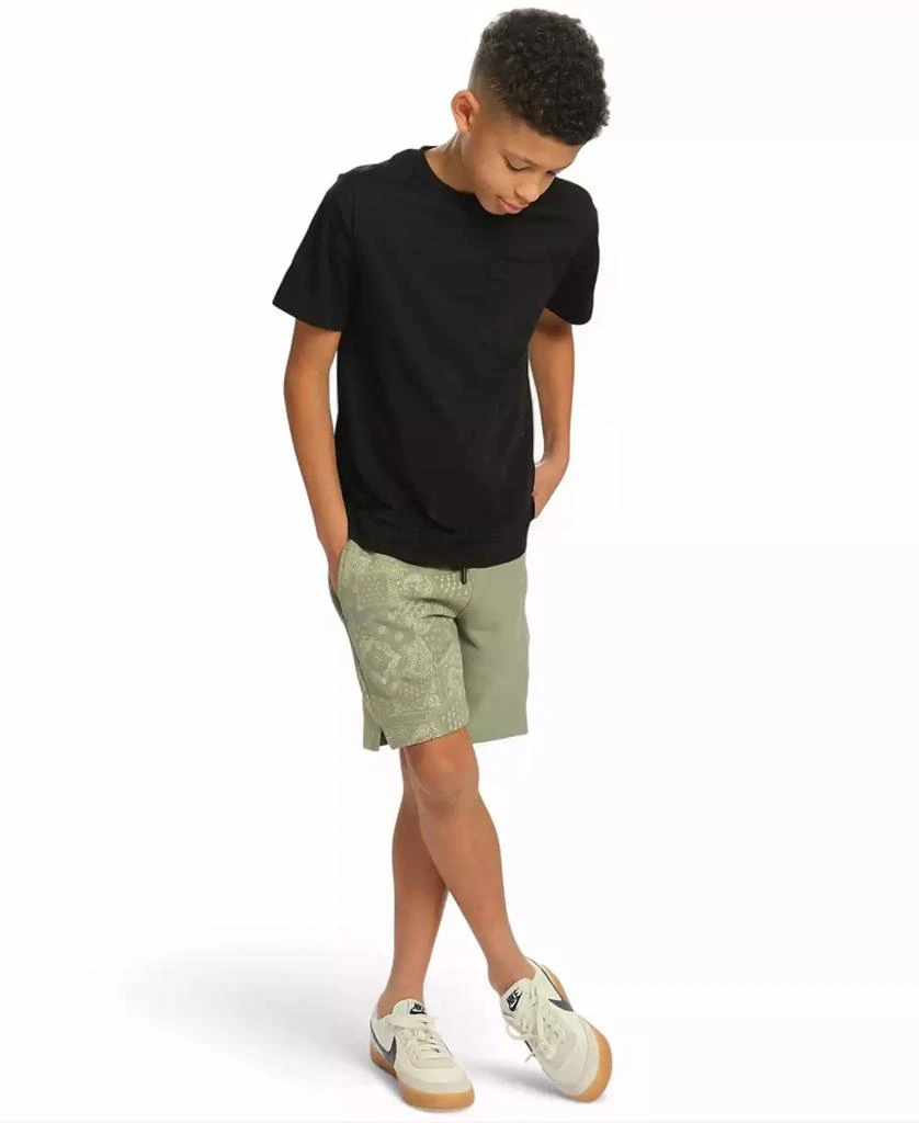 Sovereign Code Little and Big Boys Fleece Print Blocked Shorts 4