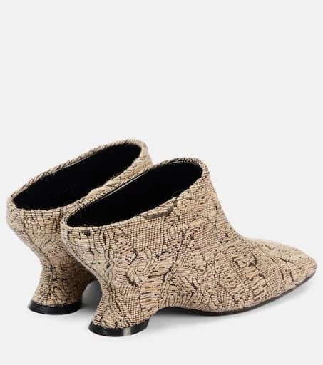 Dries Van Noten Jacquard wedge mules 2