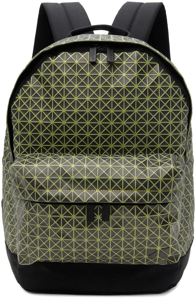 BAO BAO ISSEY MIYAKE Green & Black Daypack Reflector Backpack 1