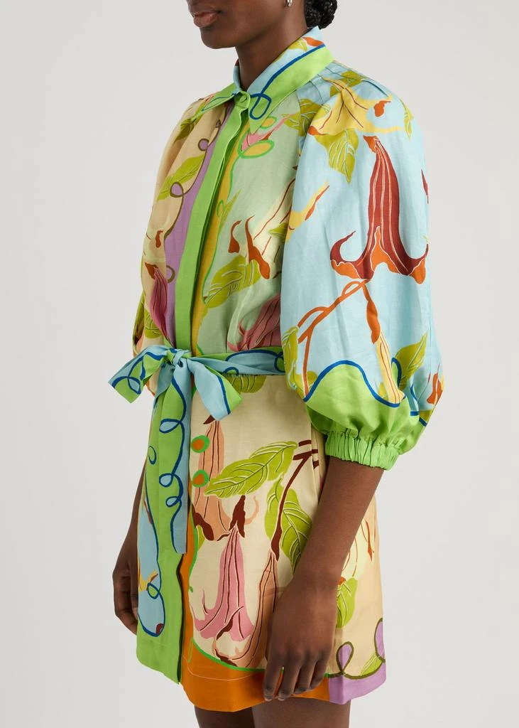 ALEMAIS Rafaela printed mini shirt dress 2