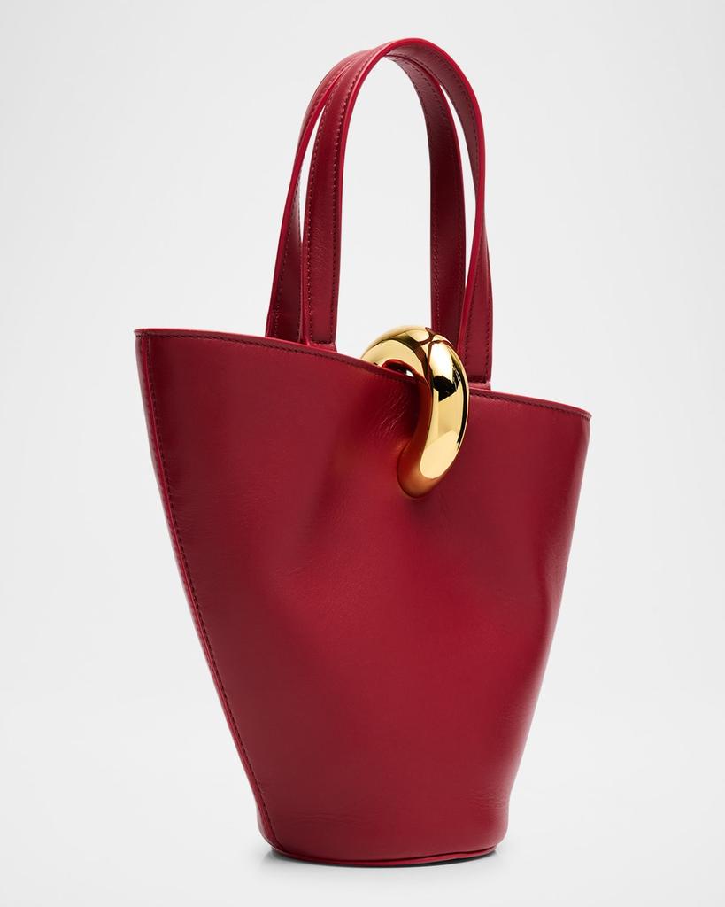 Jacquemus Le Petit Bambola Chain-Link Leather Bucket Bag