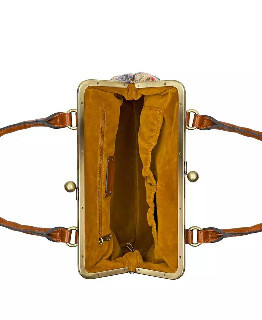 Patricia Nash Marie Frame Painted French Hydrangeas Medium Handbag 3