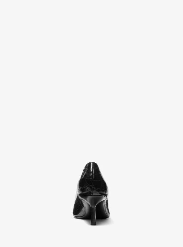 Michael Kors Frankie Crocodile Embossed Leather Pump 3
