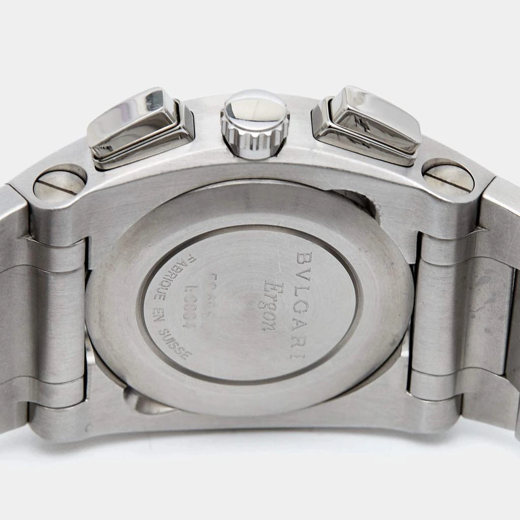 BVLGARI Bvlgari Silver Stainless Steel Ergon EG 35 S CH Men's Wristwatch 35 mm 4