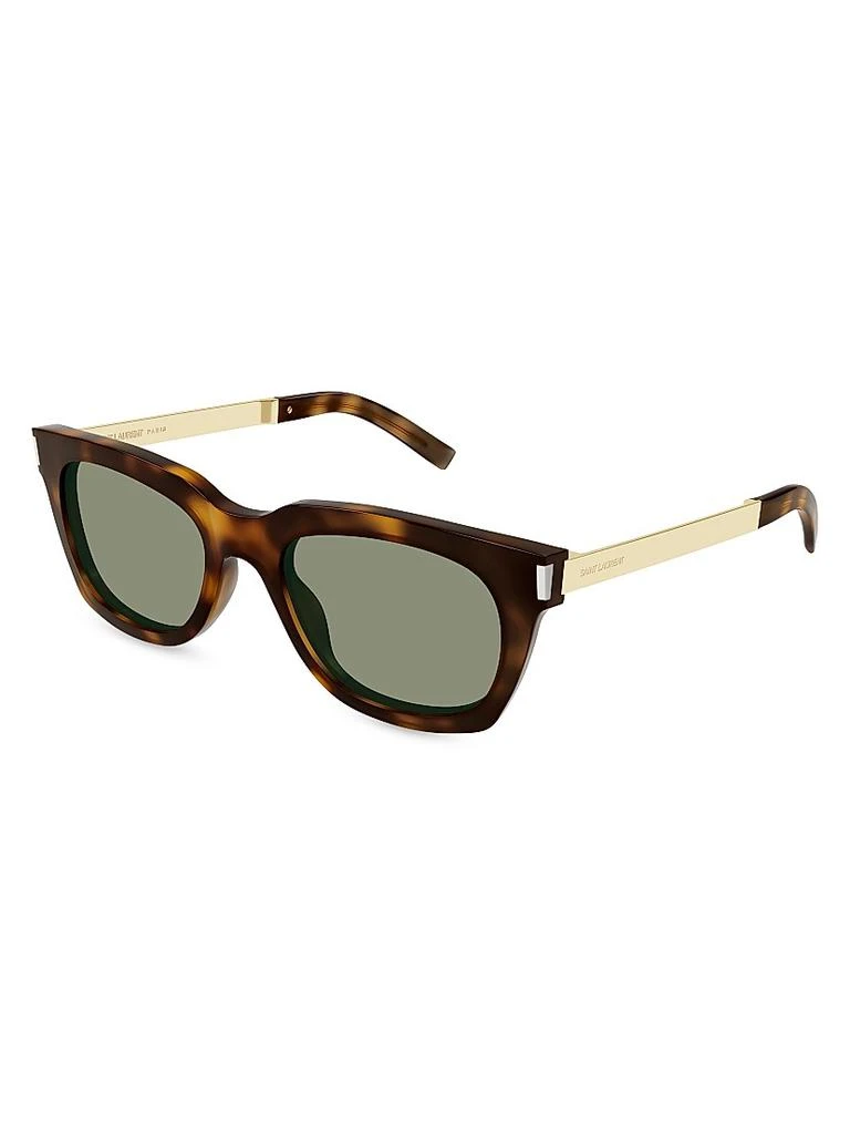 Yves Saint Laurent Combi Corner Angle Bold 53MM Rectangular Sunglasses 3
