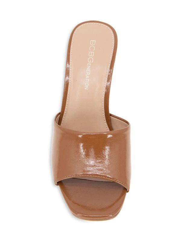 BCBG Giani Square Toe Wedge Sandals 3