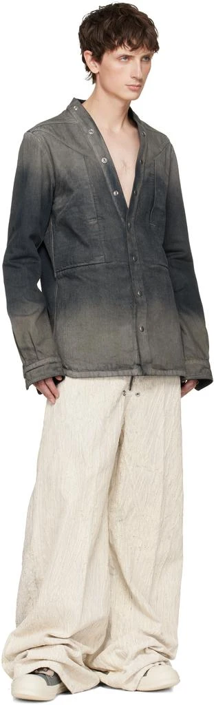 Rick Owens Gray Concordians Jumbolace Low Sneaks Sneakers 5