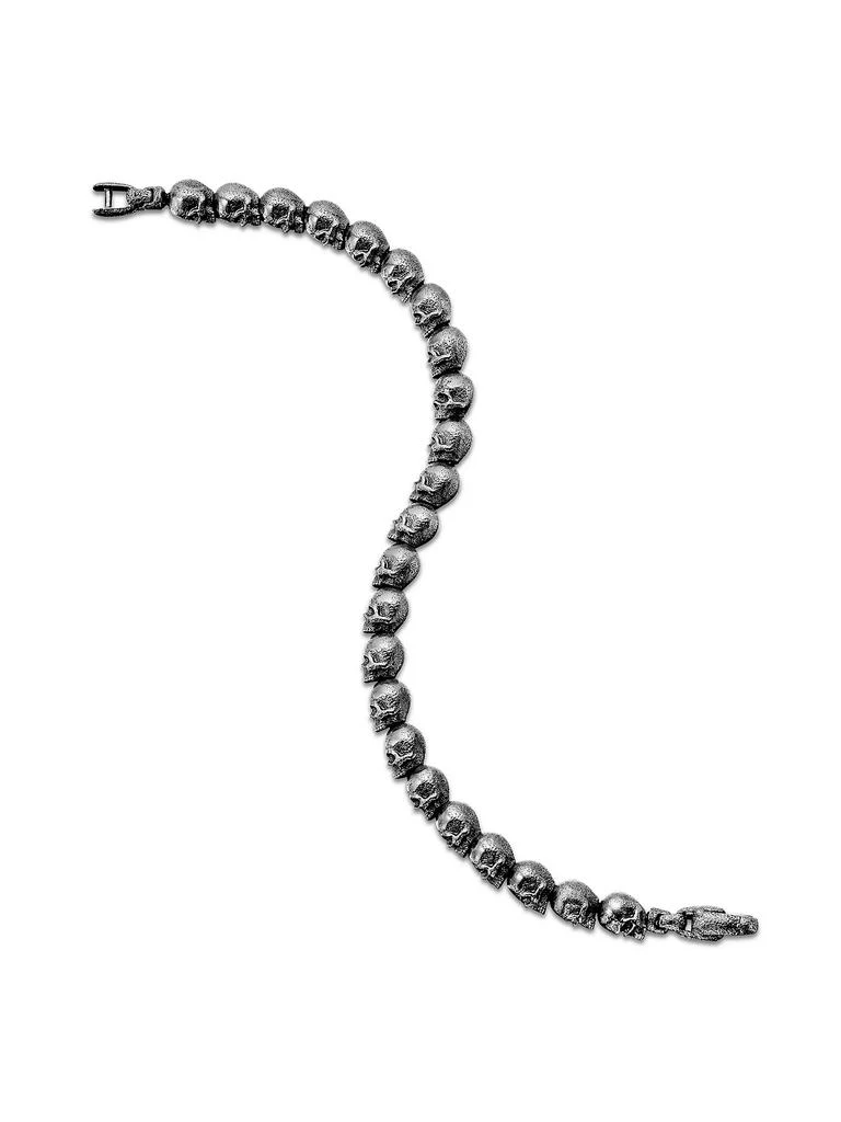 David Yurman Memento Mori Skull Bead Bracelet in Sterling Silver, 6mm 5