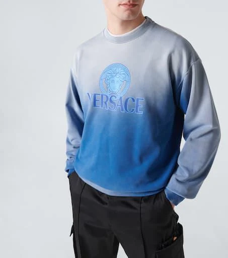 Versace Medusa tie-dye cotton jersey sweatshirt 5