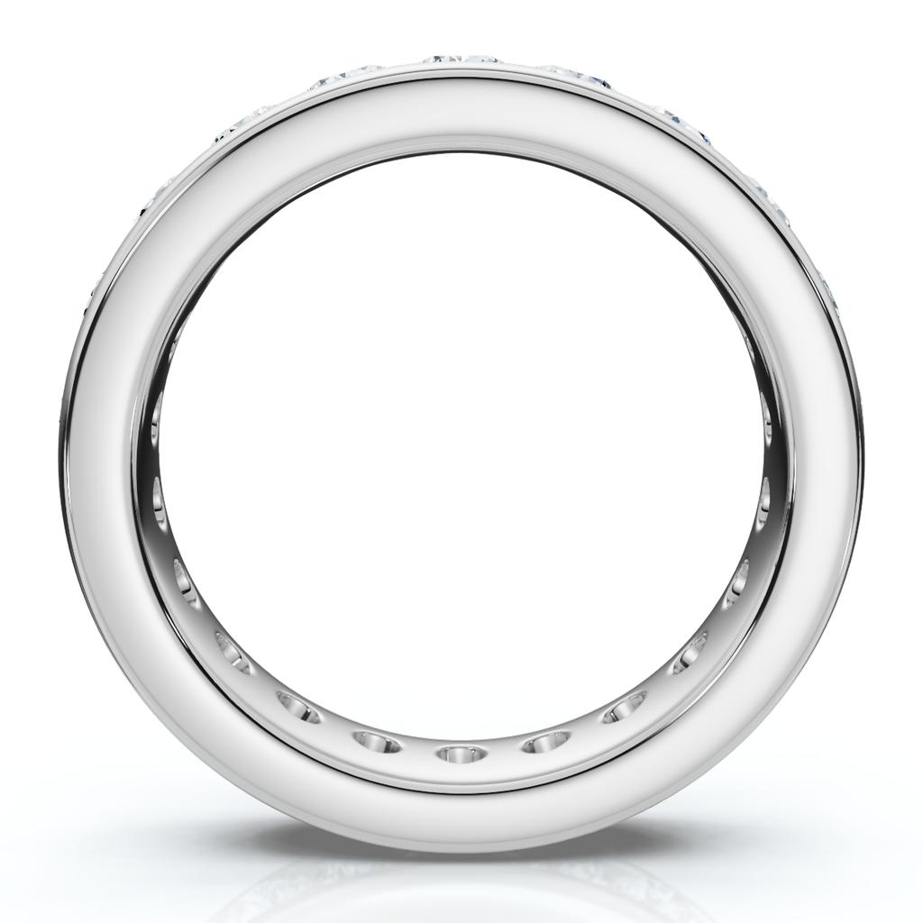 Pompeii3 1 1/2Ct Channel Set Diamond Lab Grown Eternity Wedding Ring 14k Gold or Platinum
