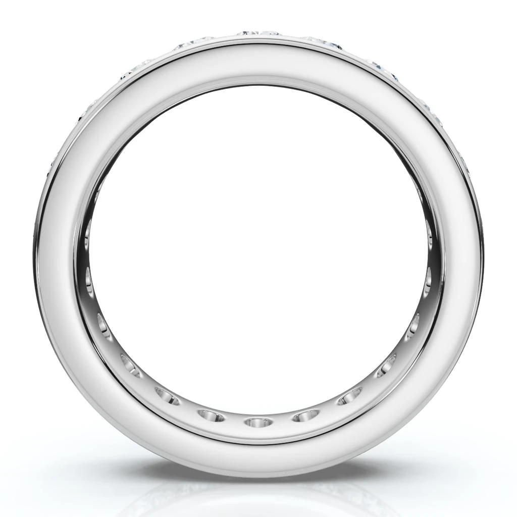 Pompeii3 1 1/2Ct Channel Set Diamond Lab Grown Eternity Wedding Ring 14k Gold or Platinum 2